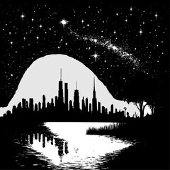 city skyline silhouette