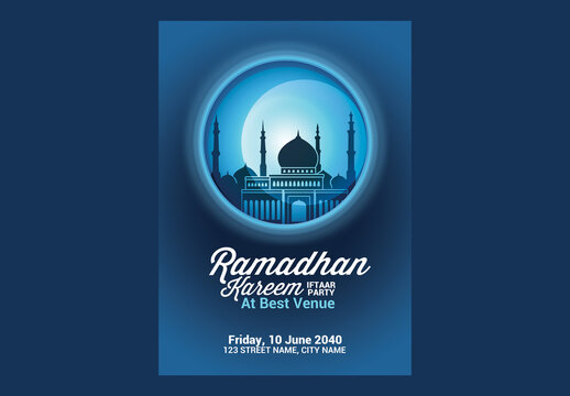 Ramadan Kareem Iftaar Party Flyer
