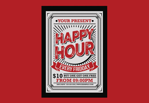 Happy Hour Flyer