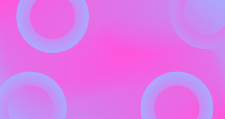 Pink Blue Abstract background with circles Rings for advertisement presentation Pastel Gradient