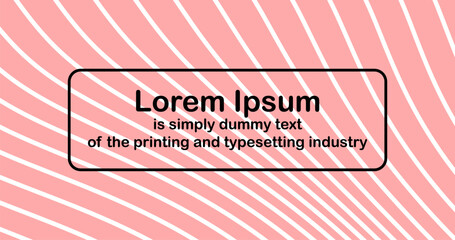 Banner Template with pink background and mock up text on copy space