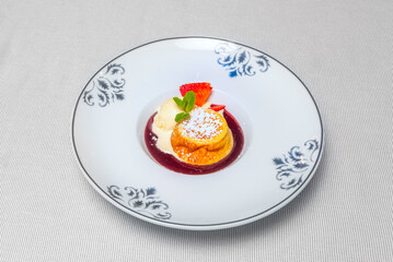 Vegan chocolate soufflés with whipped aquafaba and pure cocoa, baked to a fluffy texture with a creamy center