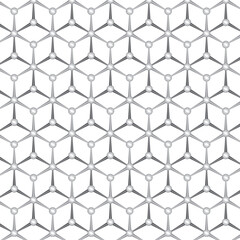 white hexagonal honeycomb pattern, black and white vector illustration