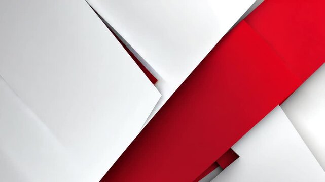 Abstract geometric white and red strips animated overlay modern background motion graphic - Powered by Adobe