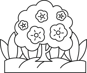 A tree with flowers on it