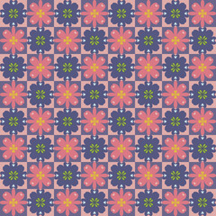 seamless pattern with flowers