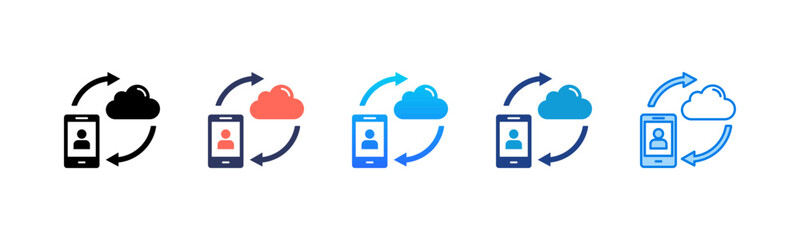 Contact Sync Consistent and versatile vector icons illustrating essential concepts in various styles