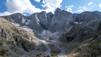 Aerial View Vignemale Mountain The