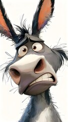 close up of a donkey