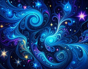 Generated image　不思議な模様の背景素材