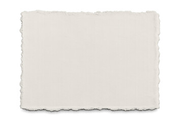 Obraz premium Blank paper page with torn, ragged edges, creating a rustic and textured background, transparent background