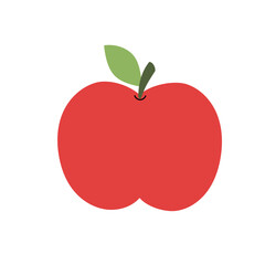 Cute simple apple vector icon — perfect for children’s books, stickers, patterns, and greeting cards.