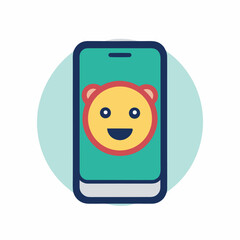 mobile phone with a smile