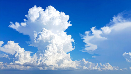 blue sky with white cloud background