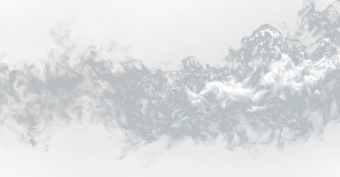 Soft white steam rises in elegant curls, creating a calm and magical atmosphere. Perfect for fantasy, mystical, or abstract designs. Ideal for overlays or mockups. PNG