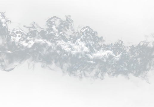 White smoke spirals upward gracefully, adding a delicate, ethereal touch to designs. Perfect for magical, mystical, or dreamy projects. Ideal for overlays and mockups. PNG