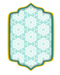 islamic frame ornament