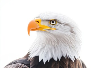 Obraz premium Eagle symbolizing patriotism in advertising layouts for the USA theme