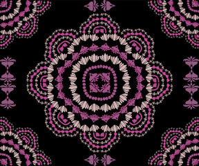 ornamental round lace pattern