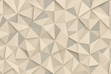 Low-Poly Geometric Triangle Texture in Neutral Tones