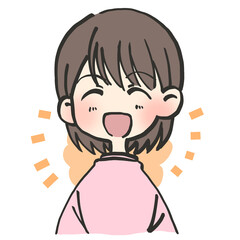 喜怒哀楽の「楽」女性