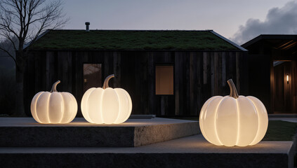 A green roof with Shou Sugi Ban siding. This photo of a sustainable cabin is perfect for modern architecture and design concepts.