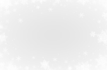 png festive winter background with snowflakes, bokeh, and sparkling lights