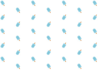 アイスキャンディの壁紙（ブルー）