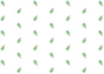 アイスキャンディの壁紙（グリーン）