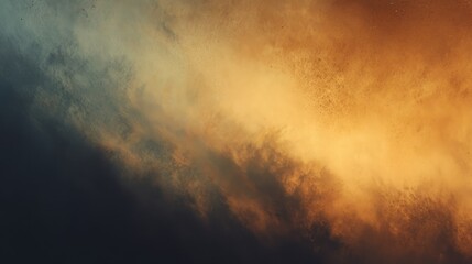 Fototapeta premium Abstract clouds of dust or smoke illuminated by warm light.