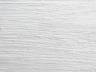 ざらざらした質感と横方向にハケで描いたような線状の凹凸が特徴の白い壁のテクスチャ背景
