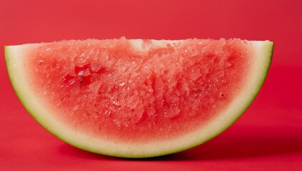 Slice of Summer. Red and Green Harmony in a Still Life, A Textured Composition.