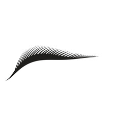 eyelash logo icon illustration flat