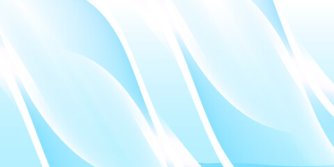 Abstract white wavy glowing lines on a blue background. Futuristic digital high-technology pattern. Health Care concept.