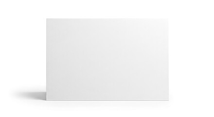 Fototapeta premium Minimalist plain white square block casting soft shadow isolated on clear backdrop