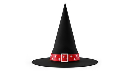 Mysterious wizard hat with stars and buckle perfect for halloween themed illustrations