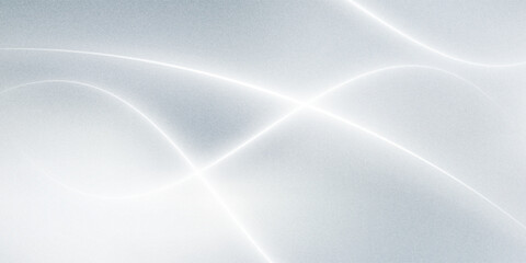 Silver abstract background with neon glowing lines. Sleek metallic surface with vibrant neon light trails creating a futuristic and dynamic effect. Ideal for technology, innovation, and digital design