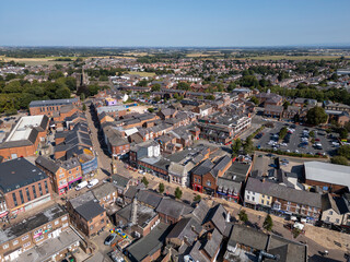 Aerial view of the town of Ormskirk on a sunny day, Lancashire, England © Tim Ung