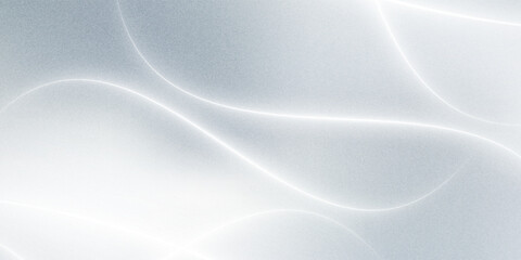 Silver abstract background with neon glowing lines. Sleek metallic surface with vibrant neon light trails creating a futuristic and dynamic effect. Ideal for technology, innovation, and digital design