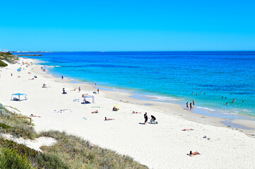 オーストラリア西海岸のパースにあるビーチのとても美しい風景
