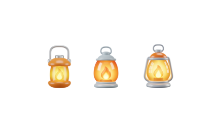 3d icon oil lamp png