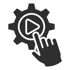 Action Icon Single Vector Collection 