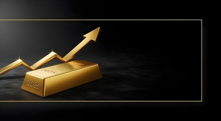 a gold bar, increasing value of gold in 2025