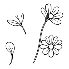 Assortment of Colorful Leaf Illustration Vector, The Flat Design Minimalist Set is Essential for Digital Wellness, Natural Ecology, and Organic Promotions.