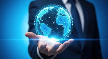 Global Network Connection in Hand