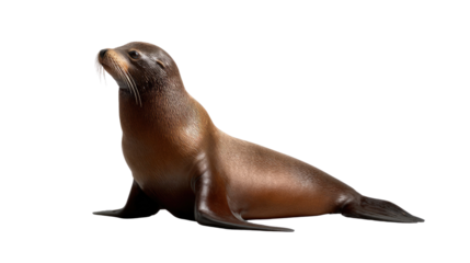Sea Lion's Serene Pose: A majestic sea lion lounges gracefully, its sleek form glistening under the sunlight, showcasing the epitome of coastal charm.