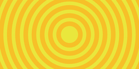 Yellow Circle Radial Background Pop Art Design Template