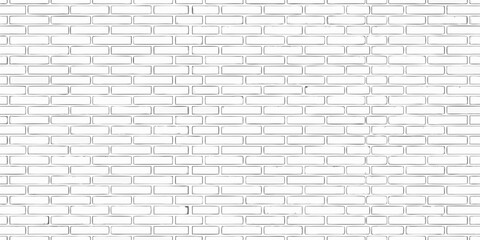 Seamless white brick wall texture in a staggered pattern with subtle grunge details