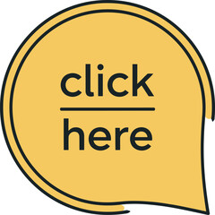 Engaging Click Here Button Call to Action for Websites Vector Illustration