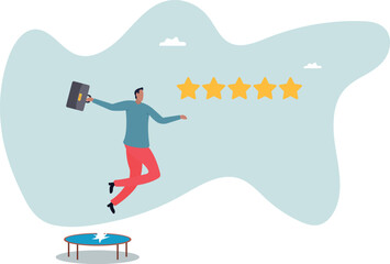 Reach success, improvement or career development, business tools advantage to reach goal or target,business concept.life and employment of people.